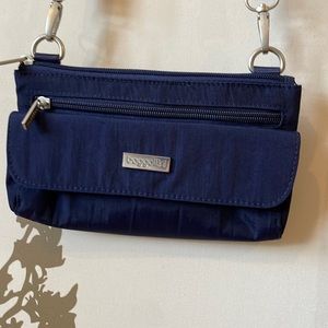 Baggallini Small Crossbody Travel Bag with 2 zipper & 1 snap pocket